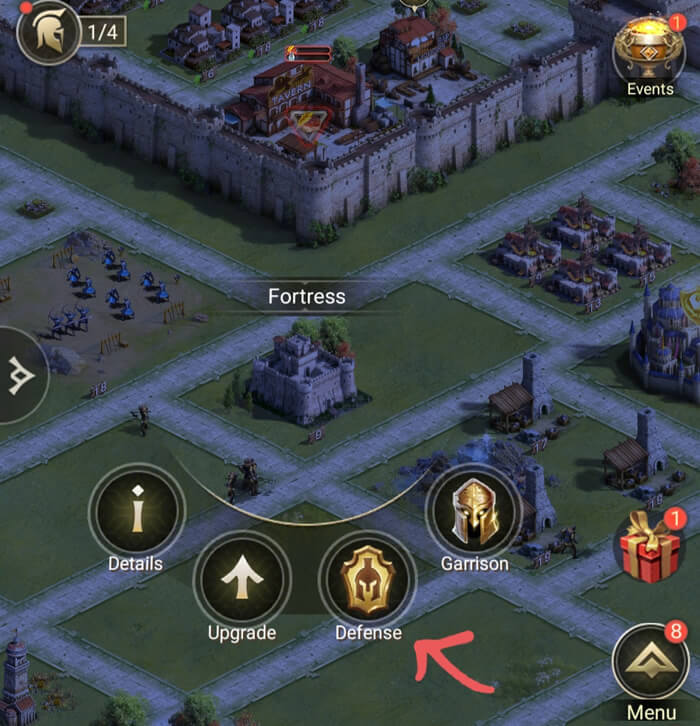 fortress building Rise of Empires