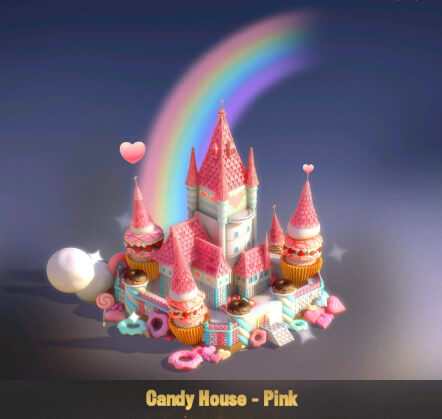 candy house castle skin