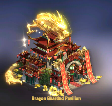 dragon guarded pavilion castle skin