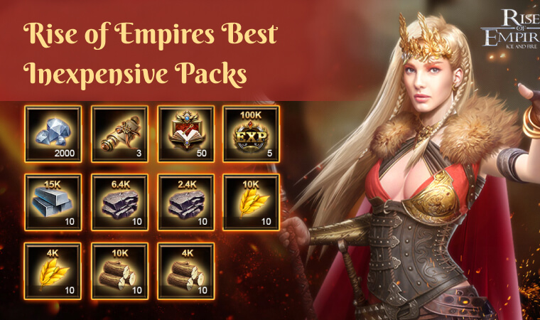 Rise of Empires best inexpensive packs to buy for small spenders