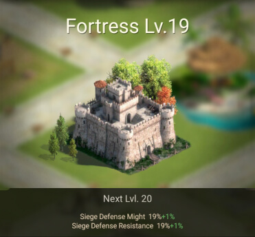 Fortress defense building in Rise of Empires