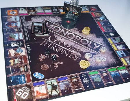 Monopoly Game of Thrones medieval-themed board game