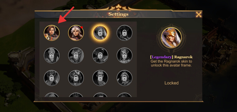how to change the avatar in Land of Empires Immortal