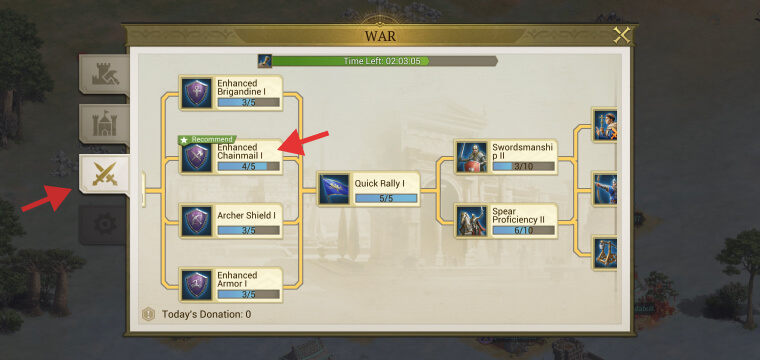 Game of Empires Alliance Tech Donations