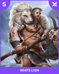 White Lion, an S-tier hero for Primitive Era: 10000 BC