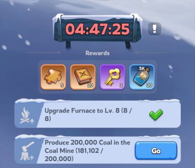 White Out Survival snowstorm countdown and requirements