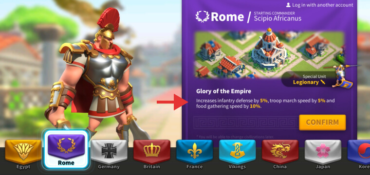 Rome civilization ROK