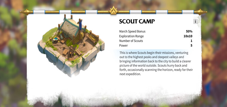 Scout Map building Call of Dragons