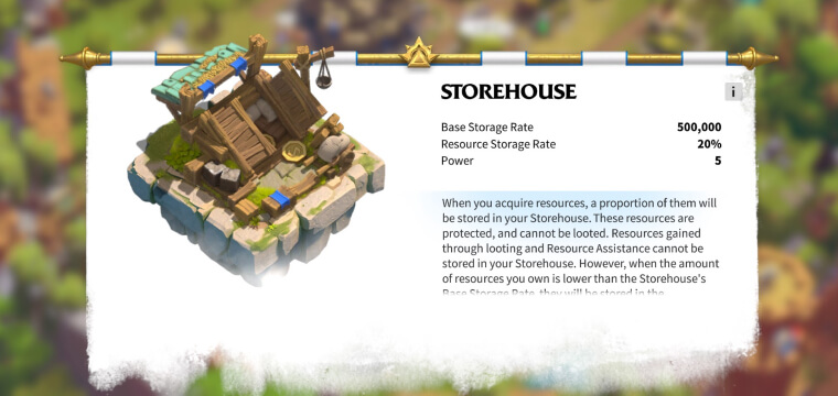 Storehouse building Call of Dragons