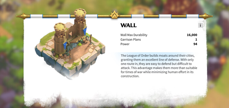 Wall building Call of Dragons