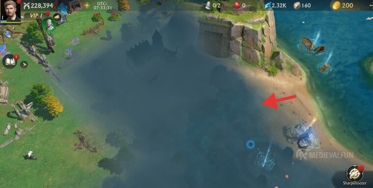 Foggy map area Stormshot Isle of Adventure