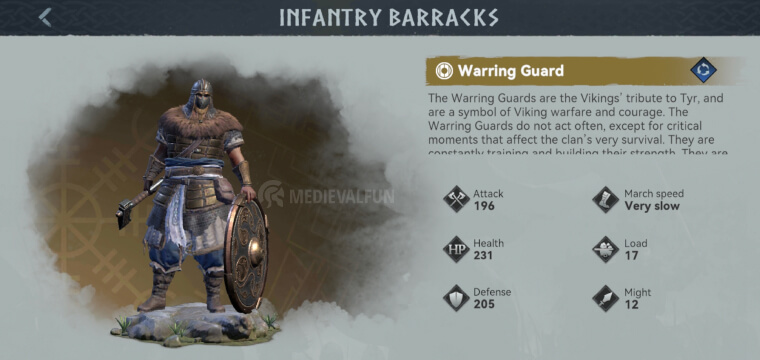 Infantry troop tier 5 Viking Rise