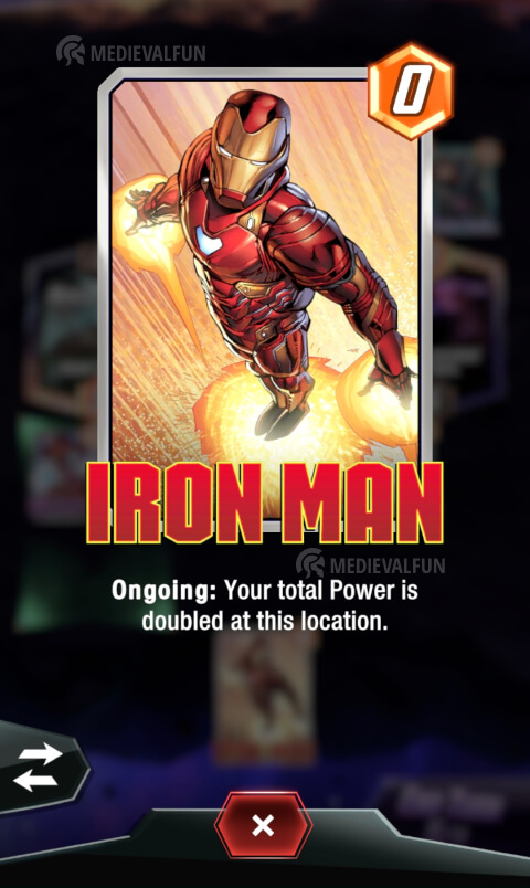 Marvel Snap gameplay card view