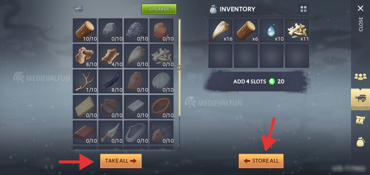 Inventory and Storage - Daisho: Survival of a Samurai