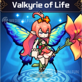Valkyrie of Life - the strongest character in Valkyrie Idle