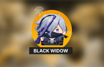 Black Widow, the best card hero in Cube Defender