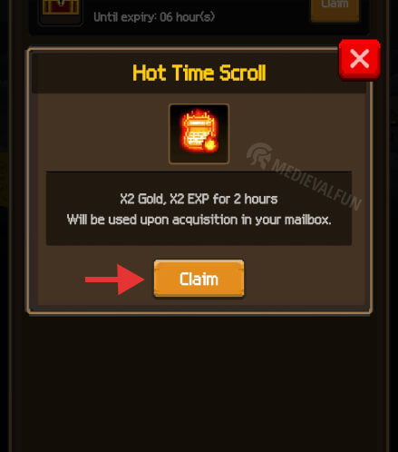 Hot Time Scroll benefits