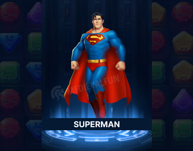 Superman, the best character in DC Heroes & Villains