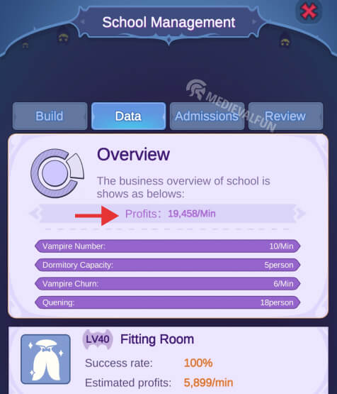 The School Management data Idle Vampire