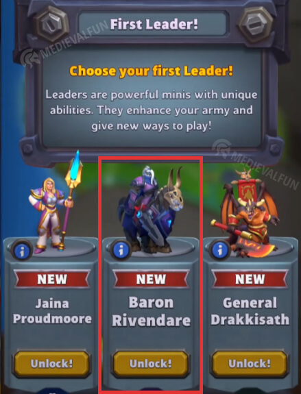 Unlocking the first leader in Warcraft Rumble
