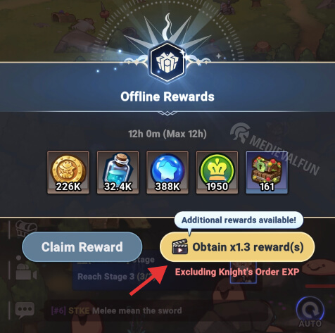 How to multiply offline rewards in Seven Knights: Idle Adventure