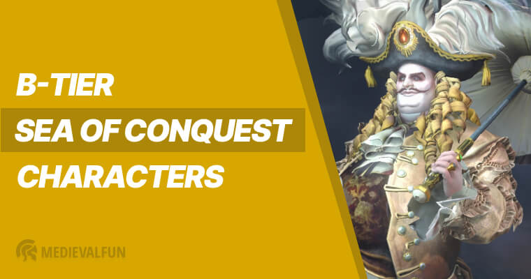Sea of Conquest tier list: B-tier Heroes. Oscar character on the right side