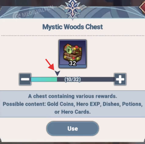 Using general goods in Seven Knights Idle Adventure
