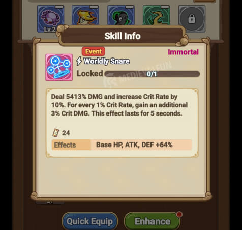 Wordly Snare, the best S-TIer skill in Legend of Mushroom