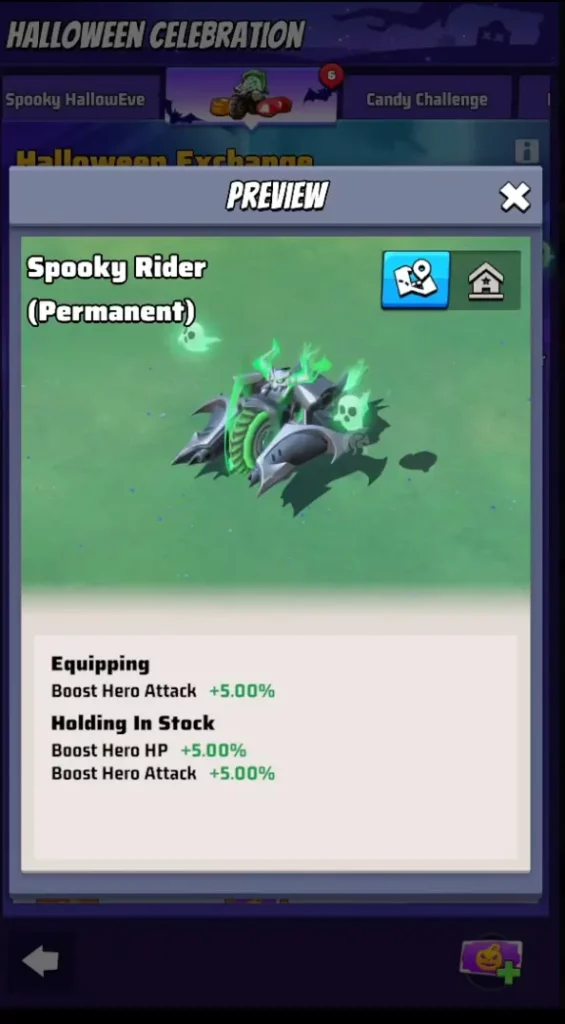 Spooky Rider base skin Last War Survival