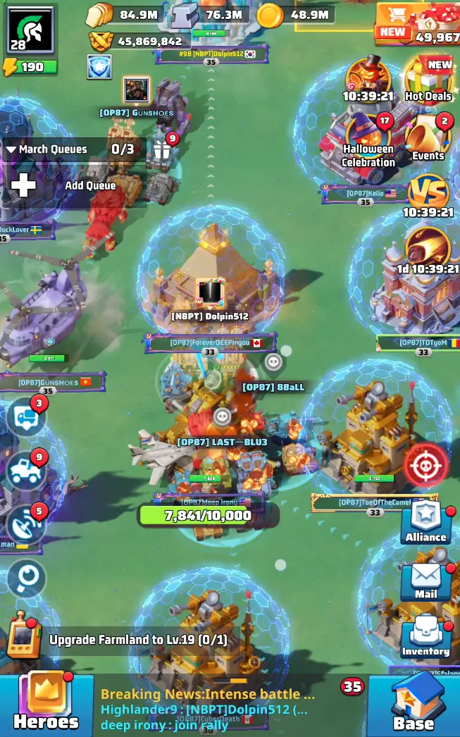 ラストウォー：サバイバルのワールドマップPvP